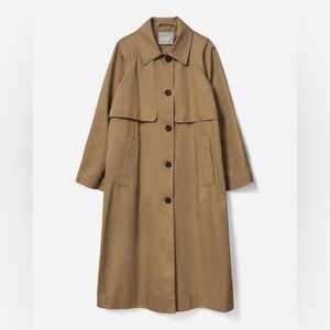 NWT Everlane Long Mac Trench Coat, size Medium